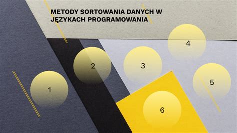 Metody sortowania danych w językach programowania by Dominika