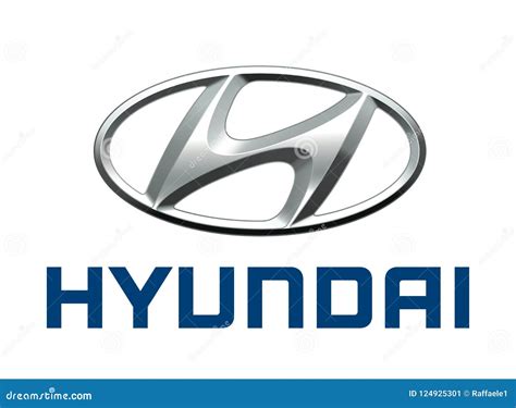 Logo Hyundai foto editorial. Ilustración de formato - 124925301