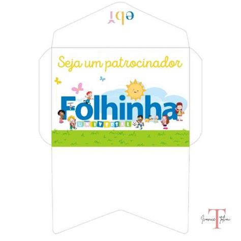 Envelope EBI Educação infantil Desenhos biblicos infantil Aulas