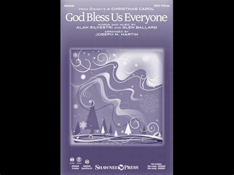 Song - God Bless Us Everyone - Choral and Vocal sheet music arrangements