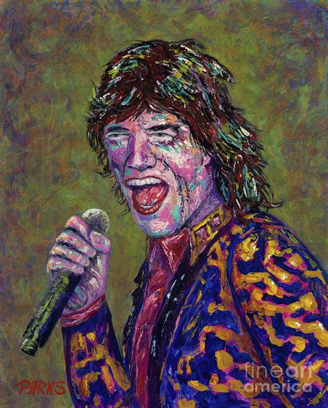 Mick Jagger Painting by Bob Parks