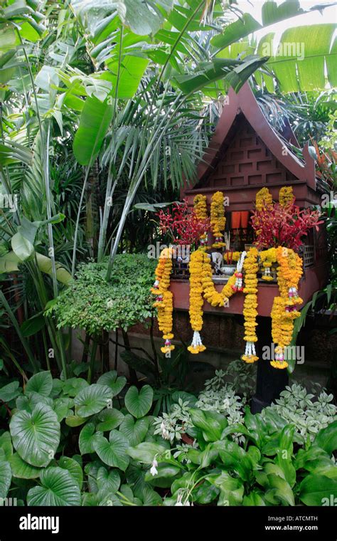 Thailand Bangkok Jim Thompson House garden Stock Photo - Alamy