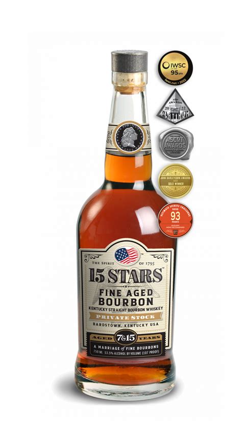 15 Stars 7and15 Yo Private Stock Straight Bourbon Seelbachs