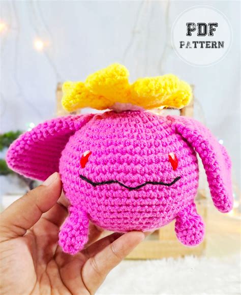 Shiny Skiploom Crochet Pokemon Amigurumi PDF Pattern