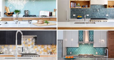 9 Inspirational Kitchens With Geometric Tiles Contemporist