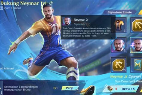 Neymar Kolaborasi Dengan Bruno Di Mobile Legends Bang Bang Buruan