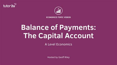 Balance Of Payments The Capital Account I A Level And Ib Economics