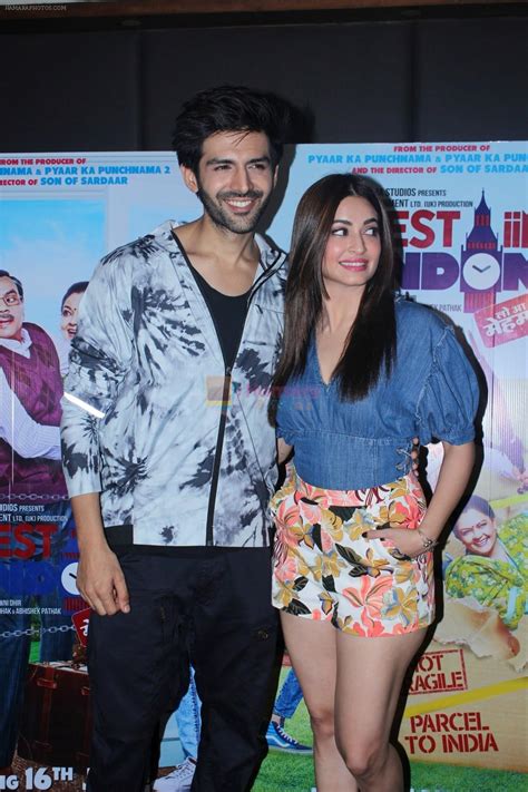 Kartik Aaryan Kriti Kharbanda At The Promotional Interview For Film Guest Iin London On 1st