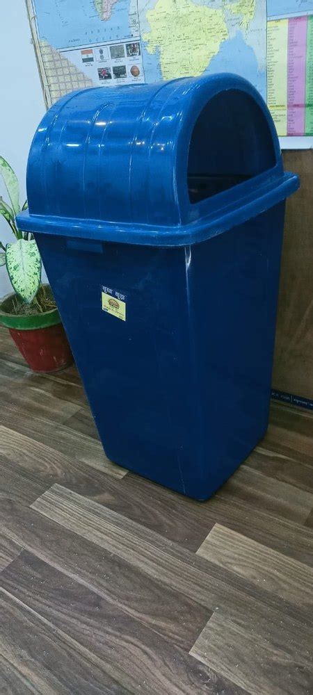 Open Top Pvc Plastic Blue Ltr Dustbin For Outdoor At Best Price In