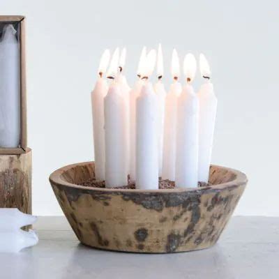 The Vintage Gourd Antique Farmhouse Taper Candles Candle Set Candles