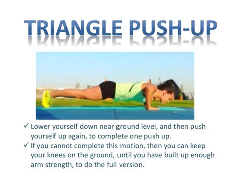 Triangle Push-Up - Simple Workout Routine