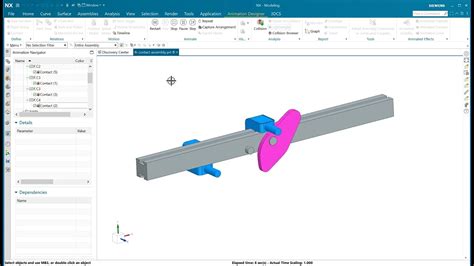 Nx Siemens Animation Contact Monitor And Graph Youtube