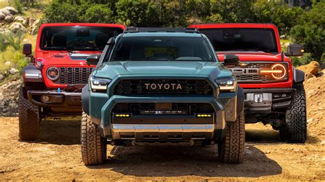 2025 Toyota 4Runner Vs Ford Bronco Jeep Wrangler Off Road SUV Spec