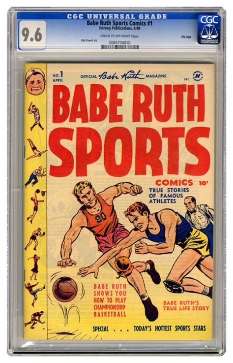 Hake S Babe Ruth Sports Comics April Cgc
