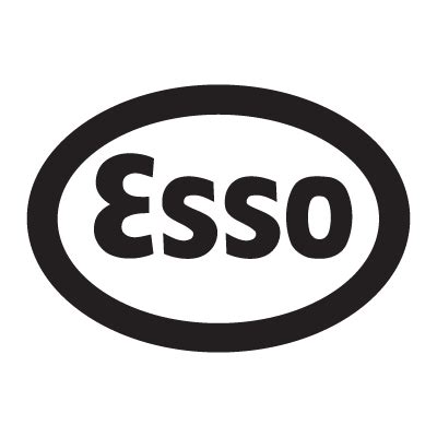 Esso black logo vector in (.EPS, .AI, .CDR) free download