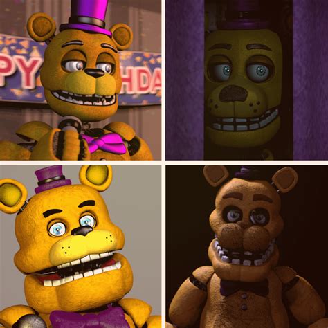 My Favorite Fredbear Models Posters By Me Models By Mr Clay