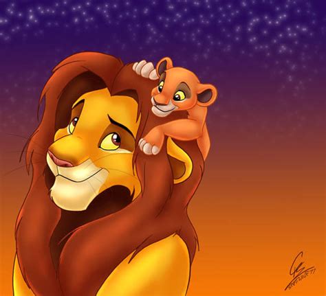 Simba and Kiara by spiritwolf77 on DeviantArt