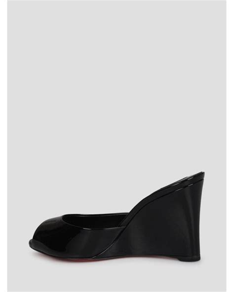 Christian Louboutin Me Dolly Zeppa Mules In Black Lyst