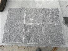 G Granite Cube Stone Paver China Dark Grey Sesame Grey Granite