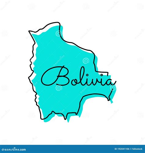 Map Of Bolivia Vector Design Template Stock Vector Illustration Of