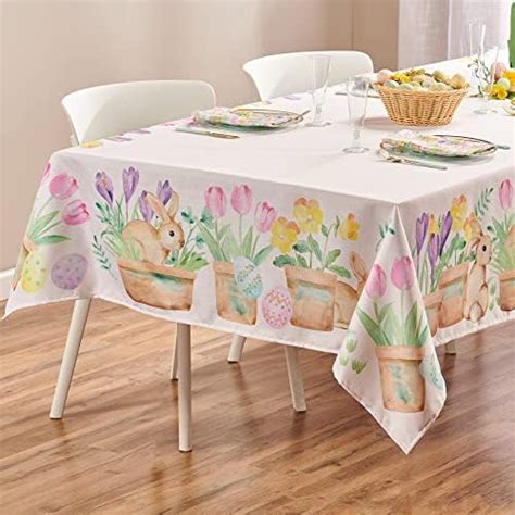 Amazon Jilasir Easter Tablecloth X Inch Bunny Egg Carrot