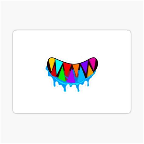 6ix9ine Teeth Mask Sticker For Sale By Kacya5zndiana Redbubble