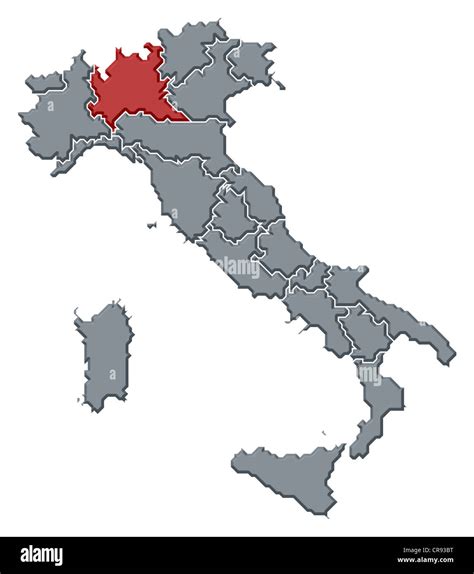 Cartina Italia Lombardia Carta Fisica Veneto