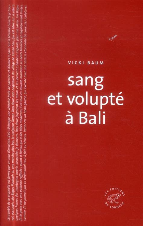 Sang Et Volupt Bali Vicki Baum Cultura