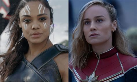 Is Captain Marvel Dating Valkyrie Same Sex Scene Reportedly Cut