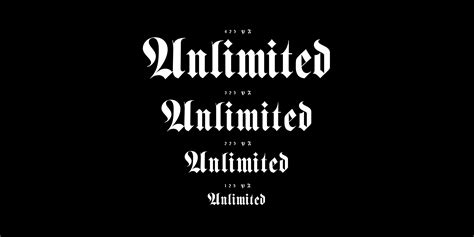 Luxus Gothic | The Designers Foundry