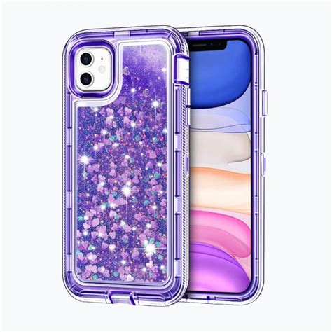 15 Off Iphone Purple Glitter Case Bling Case By Femrico