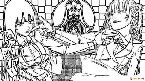 Kakegurui Coloring Pages Printable For Free Download