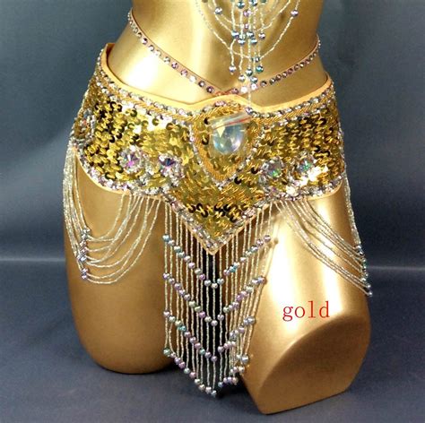 Free Shipping Hand Beaded Belly Dance Samba Costume Belt Only Etsy