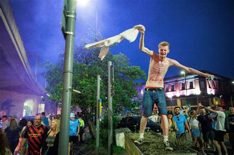 In pictures: Elated Manchester City fans celebrate into night after ...