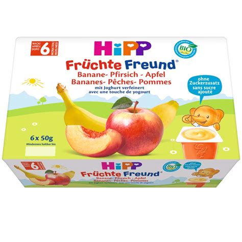 Hipp Fr Chte Freund Apfel Banane Pfirsich Hipp