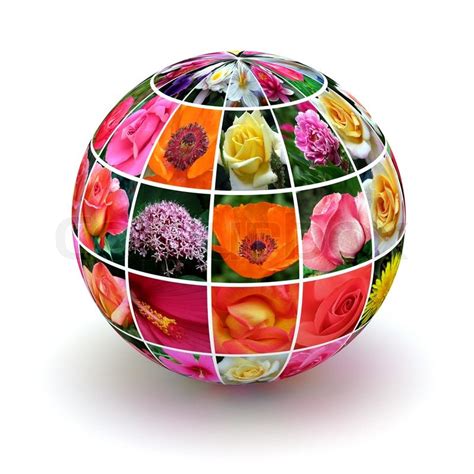 Planet flowers. 3d | Stock image | Colourbox