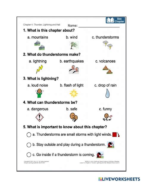 Chapter 4 Thunder Lightning And Hail Online Exercise For Live