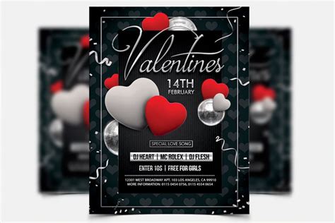 Valentines Day Psd Flyer Template