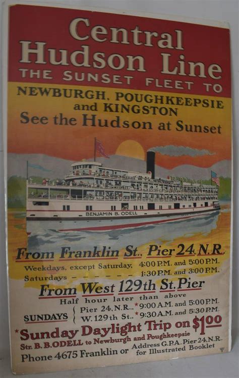 Litho Central Hudson Lines Poster See The Hudson 0446 On May 06