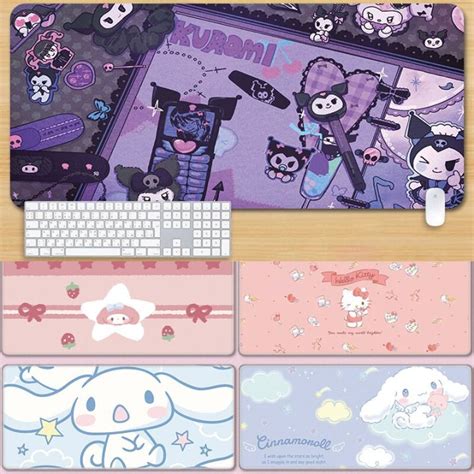 Sanrios Kuromi Cinnamoroll Mymelody Kawaii Anime Cartoon Large Mouse