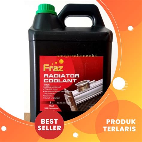 Jual RADIATOR COOLANT MOBIL 5 LITER HIJAU MERAH FRAZ OIL Shopee