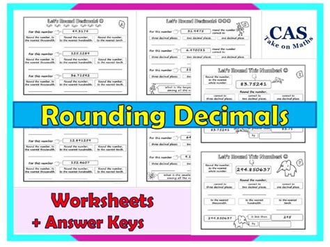 Decimals Rounding Decimals Worksheets Answers Teaching Resources