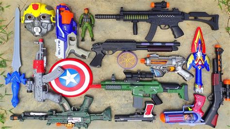 Mencari Tembak Tembakan Kapten Amerika Gun Nerf Gun Ak Spiderman