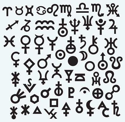 Astrological Symbols Stock Illustration - Download Image Now - iStock