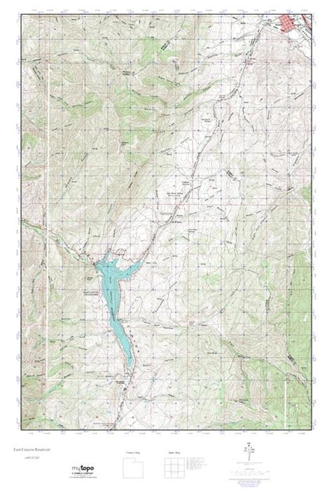 Mytopo East Canyon Reservoir Utah Usgs Quad Topo Map