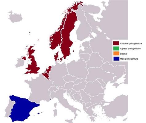 European monarchies by type of succession. : r/europe