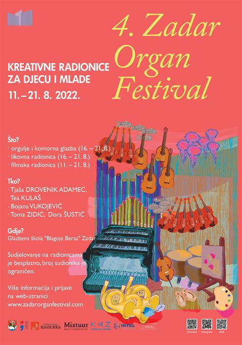 Organ Festival Otvorene Prijave Za Kreativne Radionice Dalmatinski Portal