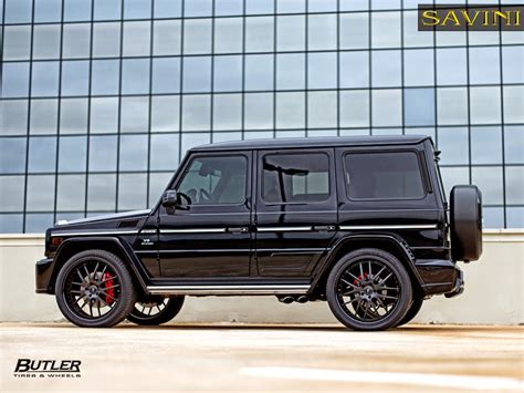 Mercedes-Benz G63 AMG Black on Black Savini Rims | BENZTUNING