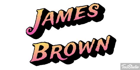 James Brown Celebrity Animated  Logo Designs