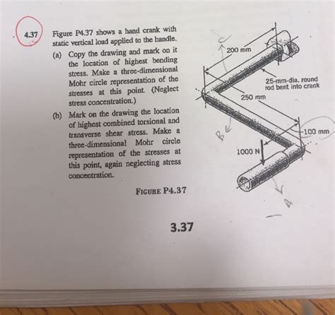 Solved Figure P Shows A Hand Crank With Static Vertical Chegg